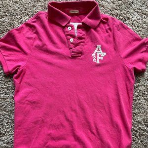 Pink Abercrombie and Fitch Polo